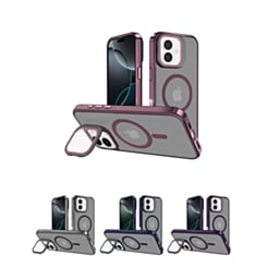 Slim Transparent Camera Stand Case with Wireless Charging for iPhone 17 (Only Ground Shipping)