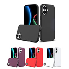 Soft Solid Silicone Case (Full Buttom Cover) for iPhone 17 (Only Ground Shipping)