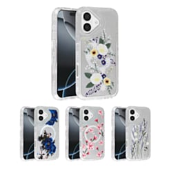 Flower Design Transparent Case with Wireless Charger for iPhone 17 (Only Ground Shipping)