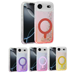 Wireless Charging Protective Glitter Liquid Bumper Case for iPhone Air (Only Ground Shipping)