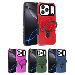 Hard PC Shockproof Case w /Ring Holder for iPhone 17 Pro (Only Ground Shipping)