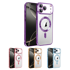 Shiny Wireless Charging Clear Case for iPhone 17 Pro Max (Only Ground Shipping)