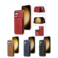 Galaxy S26 Leather Pocket Wallet Case (Only Ground Shipping)
