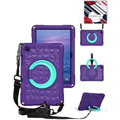 HaloRing 360 Tablet Case with Shoulder Strap (PURPLE) for Galaxy Tab A9 Plus 2023 (11") (X210, X216, X218) (Only Ground Shipping)
