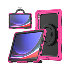 Silicone Case with 360 Folding Handle Grip - ROSE GOLD for Galaxy Tab S10 Ultra / S9 Ultra / S8 Ultra (14.6") (Only Ground Shipping)
