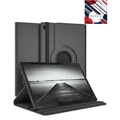 360 Degree Rotation Leather Case for Galaxy Tab S6 lite 10.4" - BLACK (Only Ground Shipping)