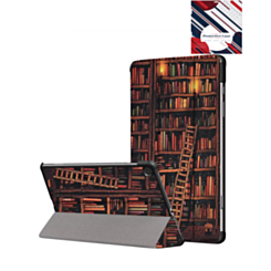 Old Style Notebook Design Case for Galaxy Tab S6 lite 10.4" - LIBRARY (Only Ground Shipping)