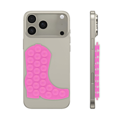 Cowboy Boot Silicone Suction Cup Phone Holder - HOT PINK (Only Ground Shipping)