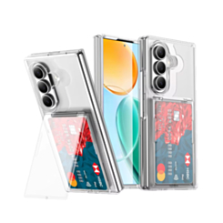 Protective Case with Built-In Card Holder (CLEAR) for Galaxy Z Fold 8 Ultra / Fold 7 (Only Ground Shipping)