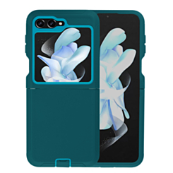 Heavy Duty Case for Galaxy Z Flip 6 / Z Flip 7 FE (DARK TEAL) (Only Ground Shipping)