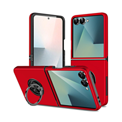 Dual Layer Case with Magnetic Ring (RED) for Galaxy Z Flip 8 (Only Ground Shipping)