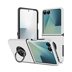 Dual Layer Case with Magnetic Ring (SILVER) for Galaxy Z Flip 8 (Only Ground Shipping)