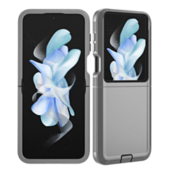 Heavy Duty Case for Galaxy Z Flip 8 (GRAY BLACK) (Only Ground Shipping)