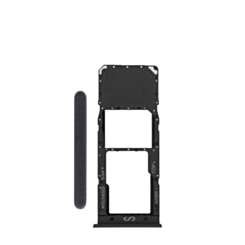 Single Sim Card Tray for Galaxy A02 (A022 / 2020) (BLACK)