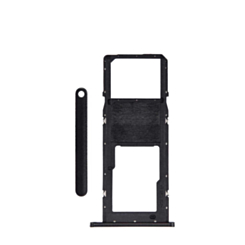 Single Sim Card Tray for Galaxy A02S (A025 / 2020) / A03 (A035 / 2021) (BLACK)