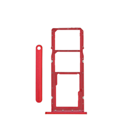 Dual Sim Card Tray for Galaxy A03S (A037F / 2021) (RED)