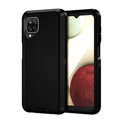 Heavy Duty Case for Galaxy A12 (BLACK) (Only Ground Shipping)