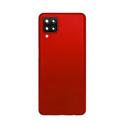 Back Glass with Camera Lens and Adhesive for Galaxy A12 (A125 / 2020) (NO LOGO) (RED)
