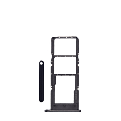 Dual Sim Card Tray for Galaxy A14 4G (A145F) (BLACK)
