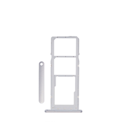 Dual Sim Card Tray for Galaxy A14 (A145F) (SILVER)