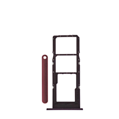 Dual Sim Card Tray for Galaxy A14 5G (A146 / 2023) (DARK RED)