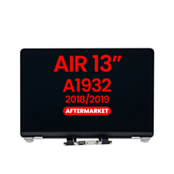 LCD Assembly (SILVER) (NO LOGO) (Aftermarket) for MacBook Air 13" Retina (A1932 / Late 2018 / Early 2019)