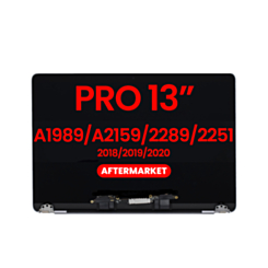 LCD Assembly (SPACE GRAY) (NO LOGO) (Aftermarket) for MacBook Pro 13" (A1989 / Late 2018 / Early 2019) (A2159 / Mid 2019) (A2289 / A2251 / Mid 2020)