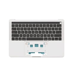 Top Case with US Keyboard (SILVER) for MacBook Pro 13" with Touch Bar (A1989 / Late 2018 / Early 2019)