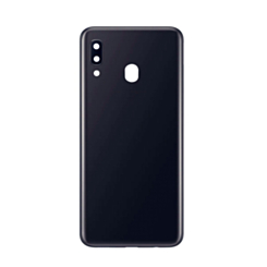 Back Glass for Galaxy A20 (A205 / 2019) (NO LOGO) (BLACK)