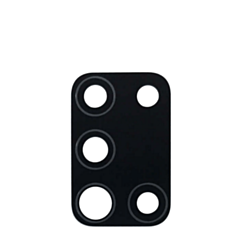 Back Camera Lens with Adhesive for Galaxy A21S (A217 / 2020) (Glass Only) (BLACK)
