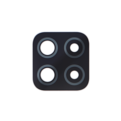 Back Camera Lens with Adhesive for Galaxy A22 4G (A225 / 2021) (BLACK)