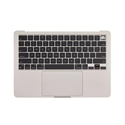 Top Case with US Keyboard & Touchpad (STARLIGHT) for MacBook Air 13" (A2681 / Mid 2022)