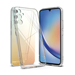Galaxy A34 5G Hybrid Case with Air Cushion Technology - CLEAR (Only Ground Shipping)
