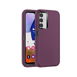 Heavy Duty Case for Galaxy A34 5G (MAROON & BLACK) (Only Ground Shipping)