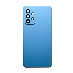 Shop the back glass in Awesome Blue, no logo, for Galaxy A52 4G model A525 from 2021 and A52 5G model A526 from 2021.
