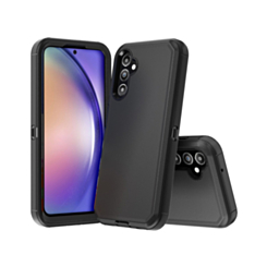 Heavy Duty Case for Galaxy A03S (BLACK) (Only Ground Shipping)