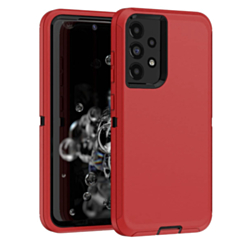 Heavy Duty Case for Galaxy A72 5G (RED & BLACK) (Only Ground Shipping)