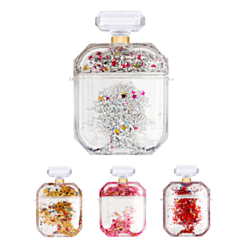 AirPods 1/2 Luxury Glitter Perfume Bottle with Strap Chain