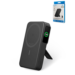 Anker Mag-Go Power Bank w/ Stand (10000 mAh / 27W) (BLACK) (Only Ground Shipping)