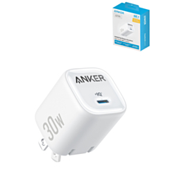 Anker Zolo USB-C Wall Charger (30W) (WHITE) (Only Ground Shipping)