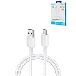 Anker 322 USB A-C Braided Charging Cable (WHITE) (6ft) (15W) (Only Ground Shipping)