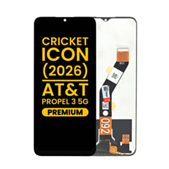 LCD Assembly without Frame for Cricket lcon (2026) (U656AC) / AT&T Propel 3 5G (U656AA) (Premium)