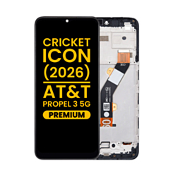 LCD Assembly with Frame for Cricket lcon (2026) (U656AC) / AT&T Propel 3 5G (U656AA) (Premium)