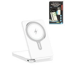 Brookstone Magsafe Power Bank & Phone Stand (WHITE) (5000mAh) (Only Ground Shipping)