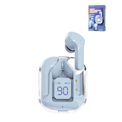 Bytech Bluetooth Earbud with Clear Display (WHITE) (Only Ground Shipping)