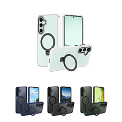 Carbon Wireless Charging Case with Ring Stand for Galaxy S25 Plus (Only Ground Shipping)