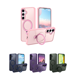 Carbon Wireless Charging Case with Ring Stand for Galaxy S24 / S25 (Only Ground Shipping)