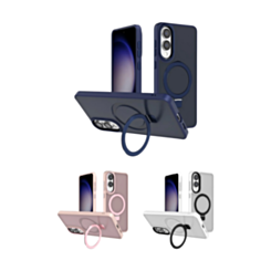 Carbon Wireless Charging Case with Ring Stand for Galaxy S25E (Only Ground Shipping)