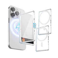 MagSafe-Compatible PC Flip Magnetic Card Holder – Slim Phone Wallet (Only Ground Shipping)