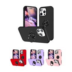 Dual Layer Case with Magnetic Ring for iPhone 16 Pro Max (Only Ground Shipping)